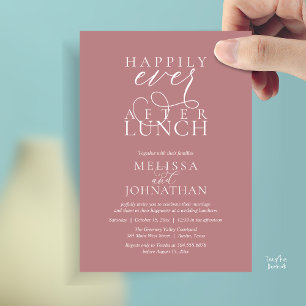 Invitaciones para Almuerzo de Boda, Feliz por Siem