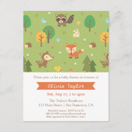 Invitaciones para Baby Shower con Patrón de Animal
