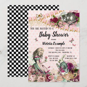 Invitaciones para baby shower de Alicia en el País