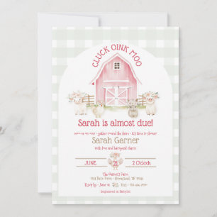 Invitaciones para Baby Shower de Animales de Granj