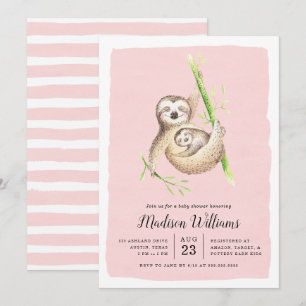 Invitaciones para Baby Shower de Bebé Perezoso Col