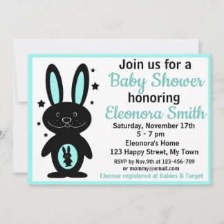 invitaciones para baby shower de conejo