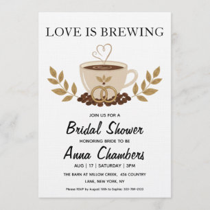 invitaciones para baby shower de "el amor está en