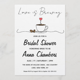 invitaciones para baby shower de "el amor está en