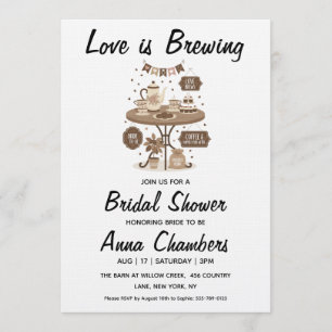 invitaciones para baby shower de "el amor está en
