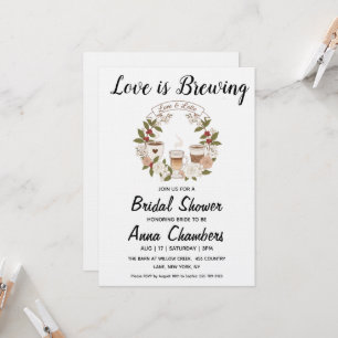 invitaciones para baby shower de "el amor está en 