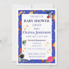 Invitaciones para Baby Shower de Galaxia