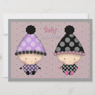 Invitaciones para Baby Shower de Gemelas