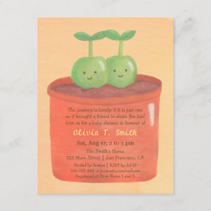 Invitaciones para Baby Shower de Gemelos con Guisa