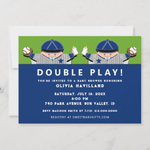 Invitaciones para Baby Shower de Gemelos Varones d