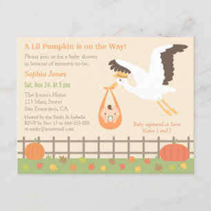Invitaciones para Baby Shower de la Cigüeña que En