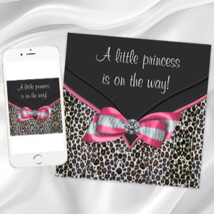 Invitaciones para Baby Shower de la Princesa Leopa