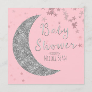 Invitaciones para Baby Shower de Luna y Estrellas 
