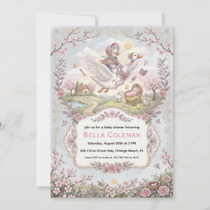 invitaciones para baby shower de mamá gansa