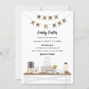 Invitaciones para Baby Shower de Mama to Bee