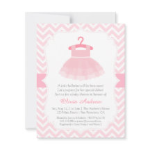 Invitaciones para Baby Shower de Niña Bailarina Ch