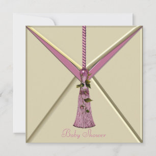 Invitaciones para Baby Shower de Niña con Capullo 
