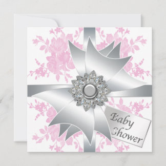 Invitaciones para Baby Shower de Niña con Rosas Ro