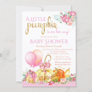 Invitaciones para Baby Shower de Niña Pequeña Cala