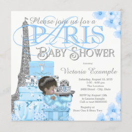 Invitaciones para Baby Shower de Niño en París