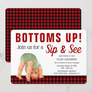 Invitaciones para baby shower de Niño Sip and See