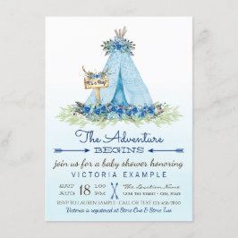 Invitaciones para Baby Shower de Niños Tribal TeeP