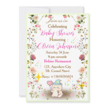 Invitaciones para Baby Shower de Osito de Peluche