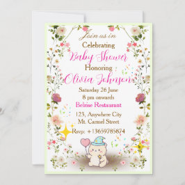 Invitaciones para Baby Shower de Osito de Peluche