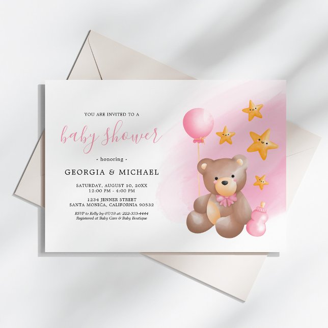 Invitaciones para Baby Shower de Osito de Peluche (Subido por el creador)