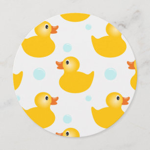 invitaciones para baby shower de patito de goma
