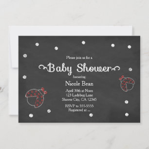 Invitaciones para Baby Shower de Pizarrón de Tiza 