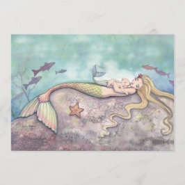 Invitaciones para Baby Shower de Sirena Nanas
