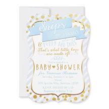 Invitaciones para Baby Shower de Snips & Snails Az