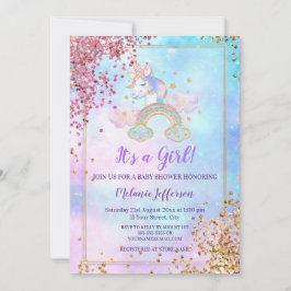 Invitaciones para Baby Shower de Unicornio