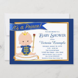 Invitaciones para Baby Shower del Príncipe Encanta