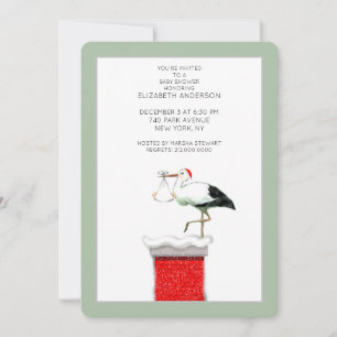 Invitaciones para baby shower en diciembre