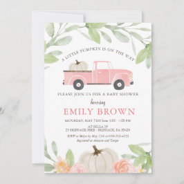 INVITACIONES PARA BABY SHOWER Little PUMPKIN GIRL
