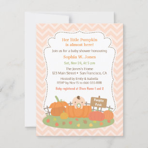 Invitaciones para Baby Shower Otoño Pequeña Calaba