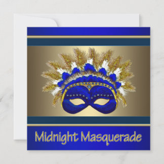 Invitaciones para baile de máscaras de graduación