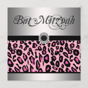 Invitaciones para Bar Mitzvah de Murciélago Leopar