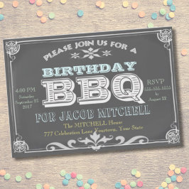 Invitaciones para barbacoa de fiesta de cumpleaños