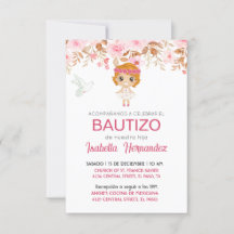 Invitaciones para Bautizo