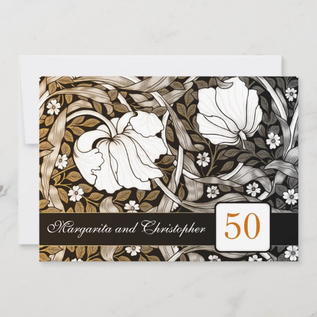 invitaciones para bodas de oro de 50 años (Anverso)