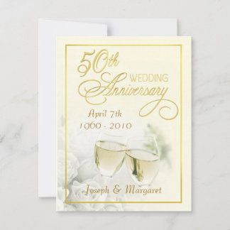 Invitaciones para Bodas de Oro - Marfil Pequeño