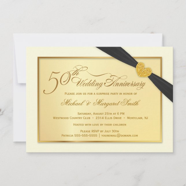 Invitaciones para Bodas de Oro número 50 (Anverso)