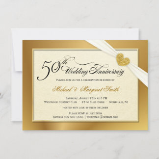 Invitaciones para Bodas de Oro número 50