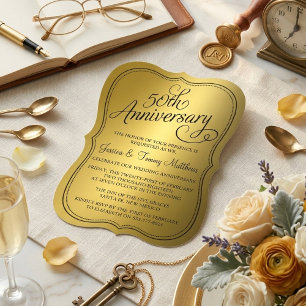 Invitaciones para Bodas de Oro número 50
