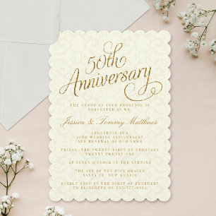 Invitaciones para Bodas de Oro número 50