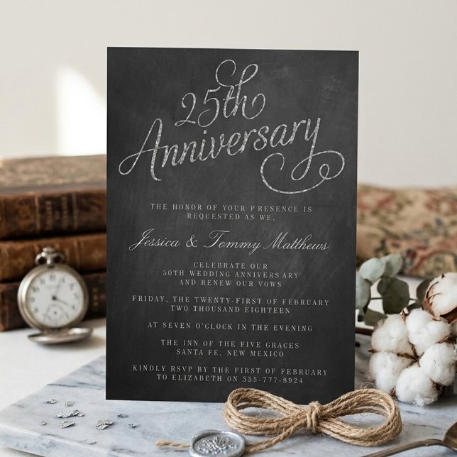 Invitaciones para Bodas de Plata, 25 Aniversario d (Subido por el creador)