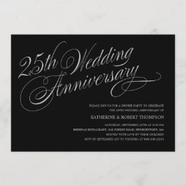 Invitaciones para Bodas de Plata (25 años)